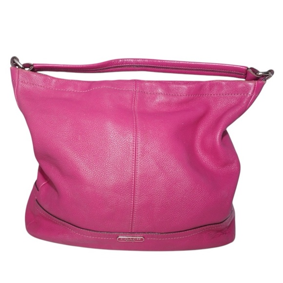 Coach Handbags - Coach Pink Park Pebble Leather F23293 Hobo Bag